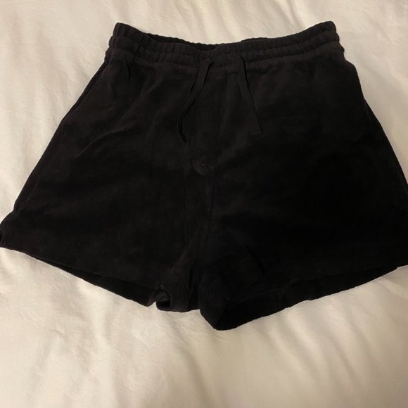 & Other Stories Relaxed Terry Shorts Black (Part of a set) - Picture 8 of 9